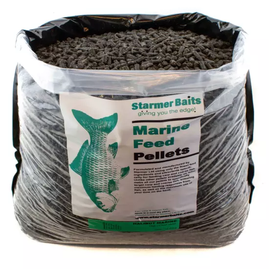 Halibut marine high oil feed pellets for carp and coarse fishing 5mm 400g-50kg