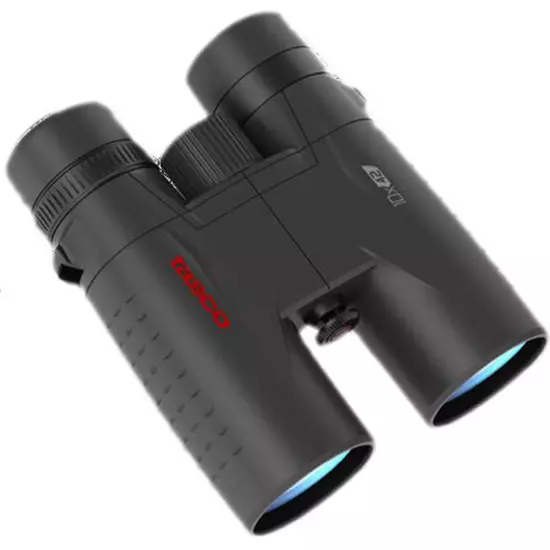 Tasco 10x42 Essentials Roof Prism Binocular, 5.6 Degree Angle of View, Black