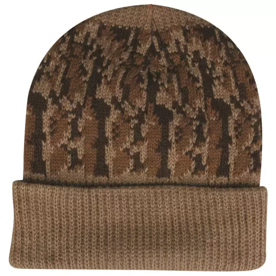 Outdoor Cap Reversible Knit Beanie Camouflage/Blaze