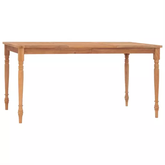 vidaXL Batavia Table Solid Teak Wood