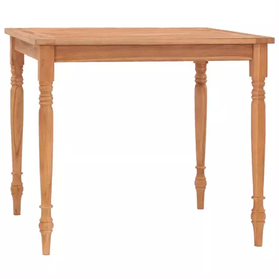 vidaXL Batavia Table Solid Teak Wood