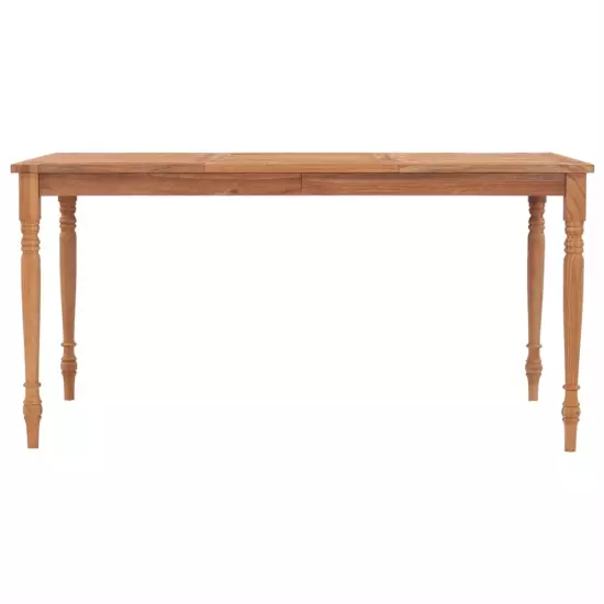 vidaXL Batavia Table Solid Teak Wood